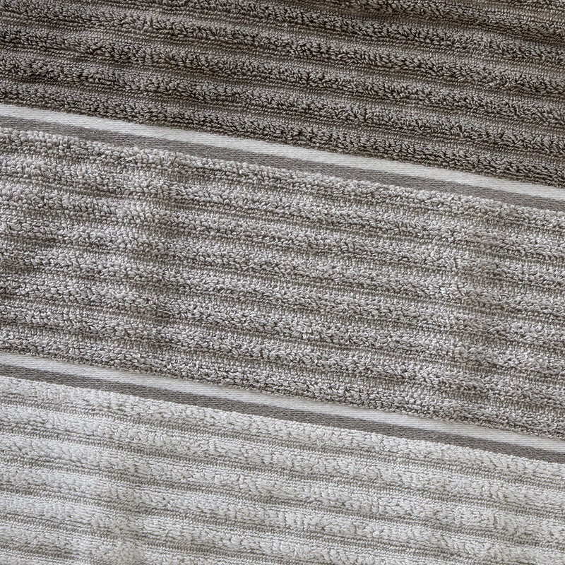 SKL Home Planet Ombre 100% Turkish Cotton Premium 2-Piece Hand Towel Set, 600 GSM, Soft & Absorbent, Taupe - Image 4